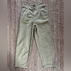 Madewell Moleskin Pleated Pants